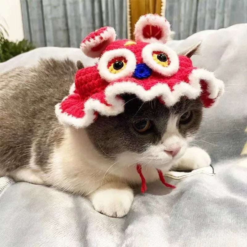 Cute Knitted Cat Hat for Autumn/Winter