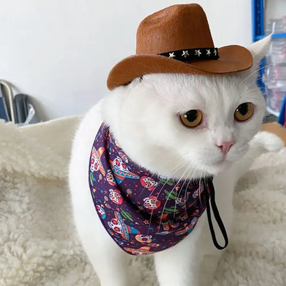 Sombrero de vaquero británico para mascotas