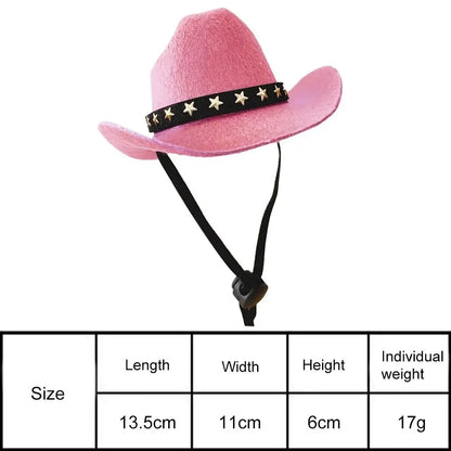 Sombrero de vaquero británico para mascotas