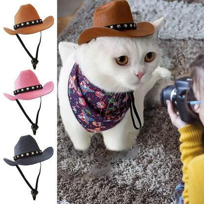 Sombrero de vaquero británico para mascotas