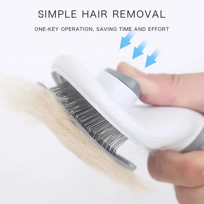 Effortless Grooming: Self-Cleaning Pet Brush and Comb